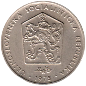 Preview 2 Korun, 1975 obverse