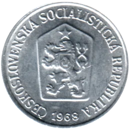 Preview 10 haléřů, 1968 obverse