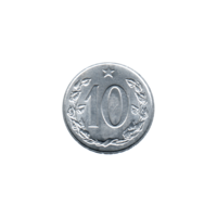 Preview 10 haléřů, 1968 reverse