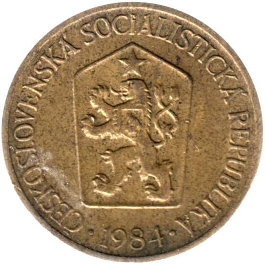 1 Koruna, 1984 Obverse
