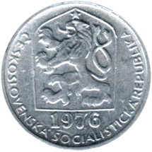 Preview 10 haléřů, 1976 obverse
