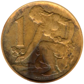 Preview 1 Koruna, 1967 reverse