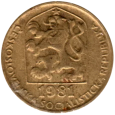 Preview 20 haléřů, 1981 obverse