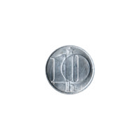Preview 10 haléřů, 1989 reverse
