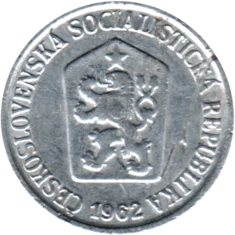Preview 5 haléřů, 1962 obverse