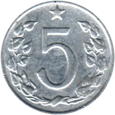 Preview 5 haléřů, 1962 reverse