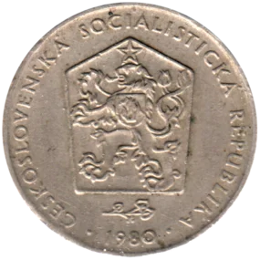 Preview 2 Korun, 1980 obverse