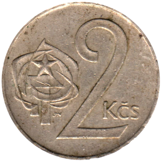 2 Korun, 1980 Reverse