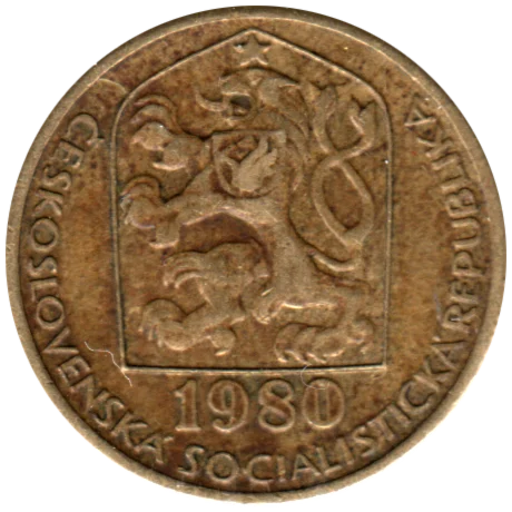 20 haléřů, 1980 Obverse