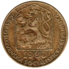 Preview 20 haléřů, 1980 obverse