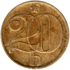 Preview 20 haléřů, 1980 reverse