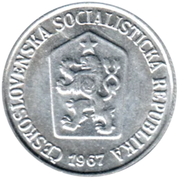 Preview 10 haléřů, 1967 obverse