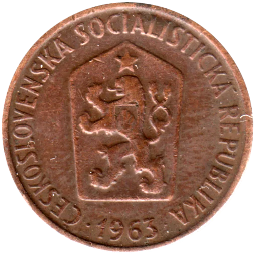 50 haléřů, 1963 Obverse