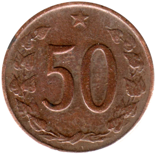 50 haléřů, 1963 Reverse