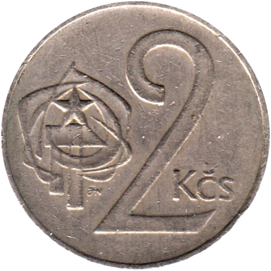 2 Korun, 1972 Reverse