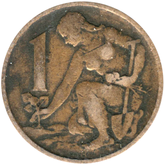 1 Koruna, 1962 Reverse