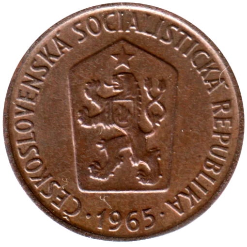 50 haléřů, 1965 Obverse