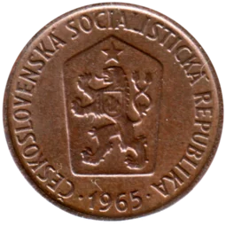 Preview 50 haléřů, 1965 obverse
