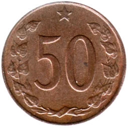 Preview 50 haléřů, 1965 reverse