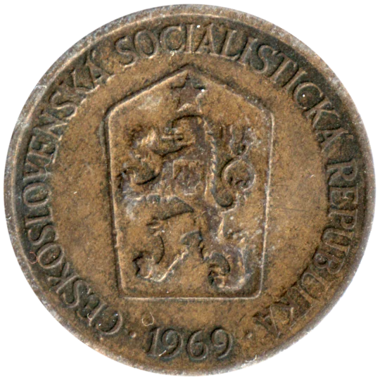 1 Koruna, 1969 Obverse