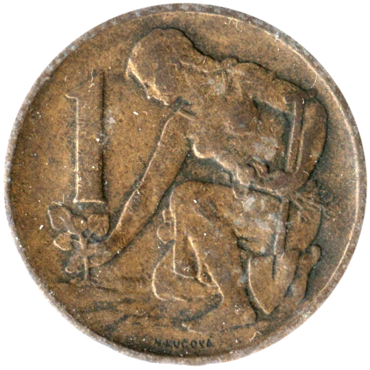 1 Koruna, 1969 Reverse