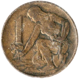 Preview 1 Koruna, 1969 reverse