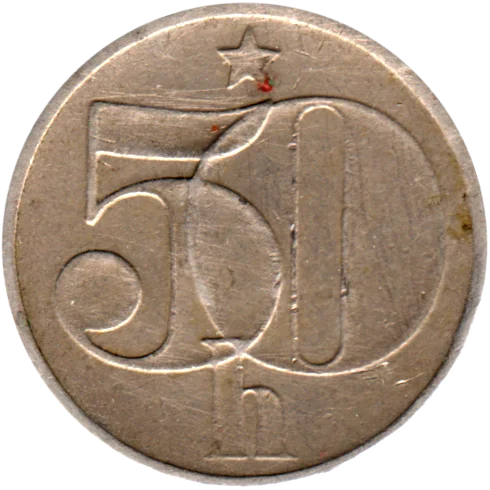 50 haléřů, 1984 Reverse