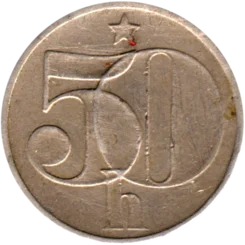 Preview 50 haléřů, 1984 reverse