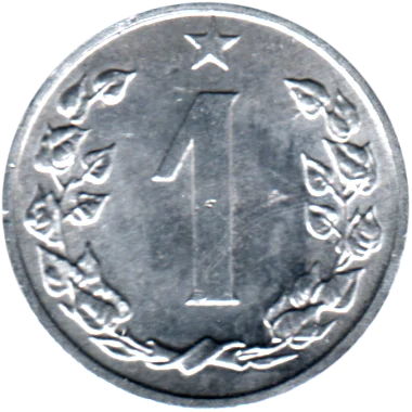 1 haléř, 1963 Reverse