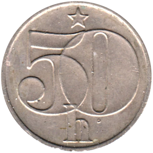 50 haléřů, 1986 Reverse