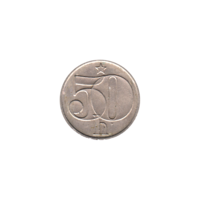 Preview 50 haléřů, 1986 reverse