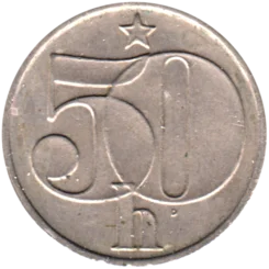 Preview 50 haléřů, 1986 reverse