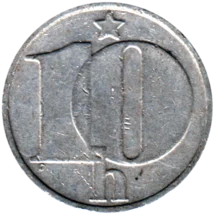 Preview 10 haléřů, 1978 reverse