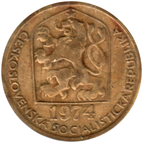 20 haléřů, 1974 Obverse