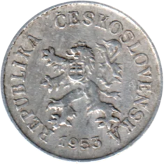 Preview 5 haléřů, 1953 obverse