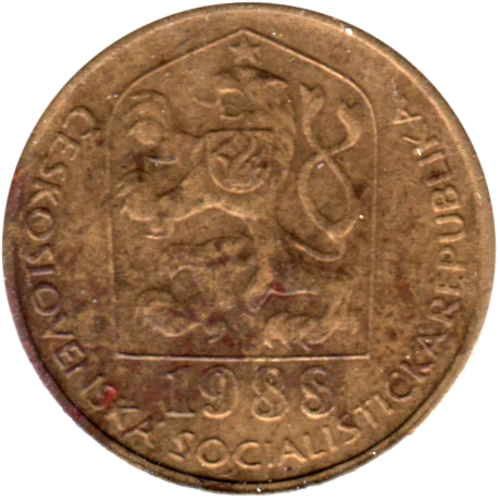 20 haléřů, 1988 Obverse