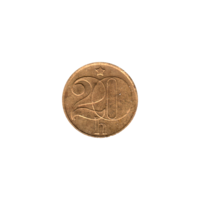 Preview 20 haléřů, 1988 reverse