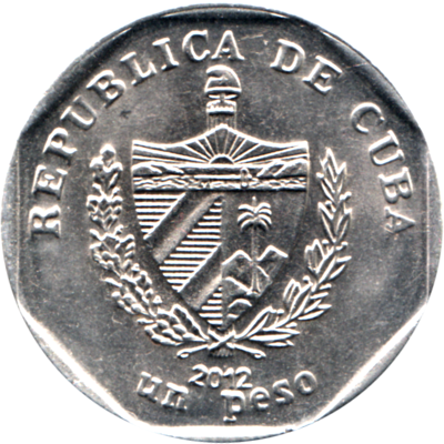 1 Peso, 2012 Obverse