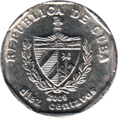 10 centavos, 2009 Obverse