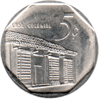 5 centavos, 2009 Reverse