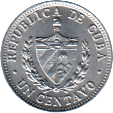 1 centavo, 1970 Obverse