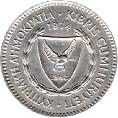 50 cents, 1974 Obverse