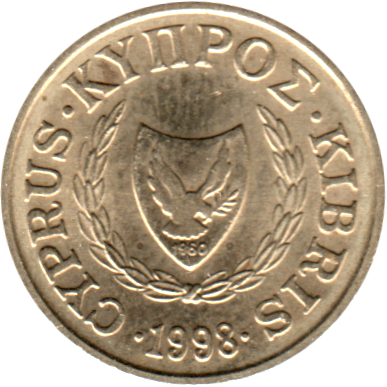 1 cent, 1998 Obverse
