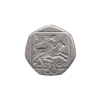 Preview 50 cents, 1993 reverse