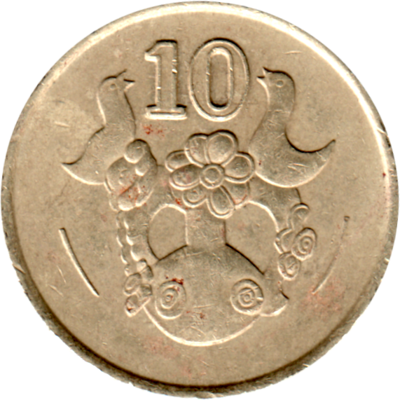 10 cents, 1990 Reverse