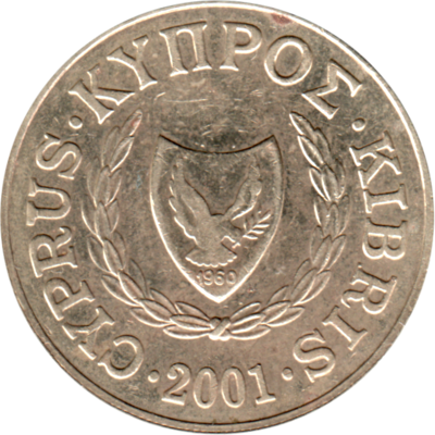 20 cents, 2001 Obverse