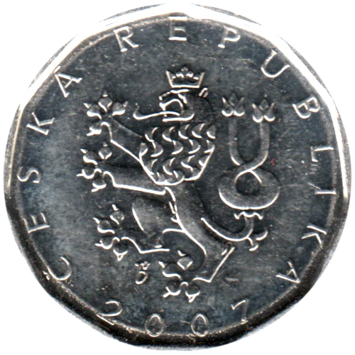 2 Korun, 2007 Obverse