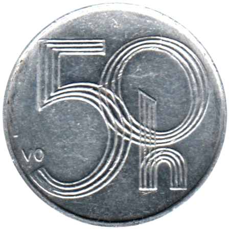 50 haleru, 2001 Reverse