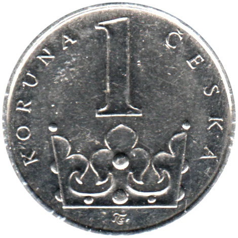 1 Koruna, 2003 Reverse