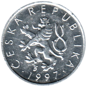 10 haleru, 1997 Obverse